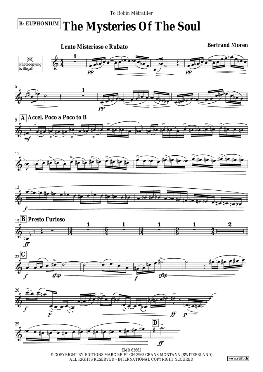 The Mysteries Of The Soul Euphonium scores gallery preview page 4