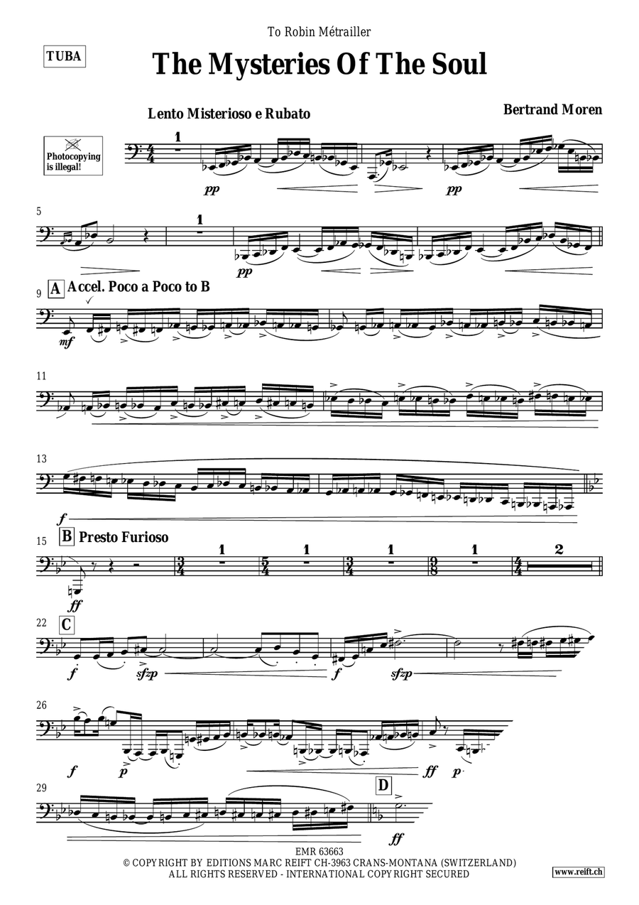 The Mysteries Of The Soul Tuba scores gallery preview page 4