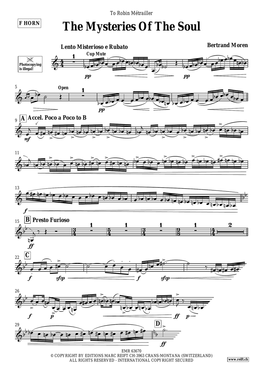The Mysteries Of The Soul Horn scores gallery preview page 4