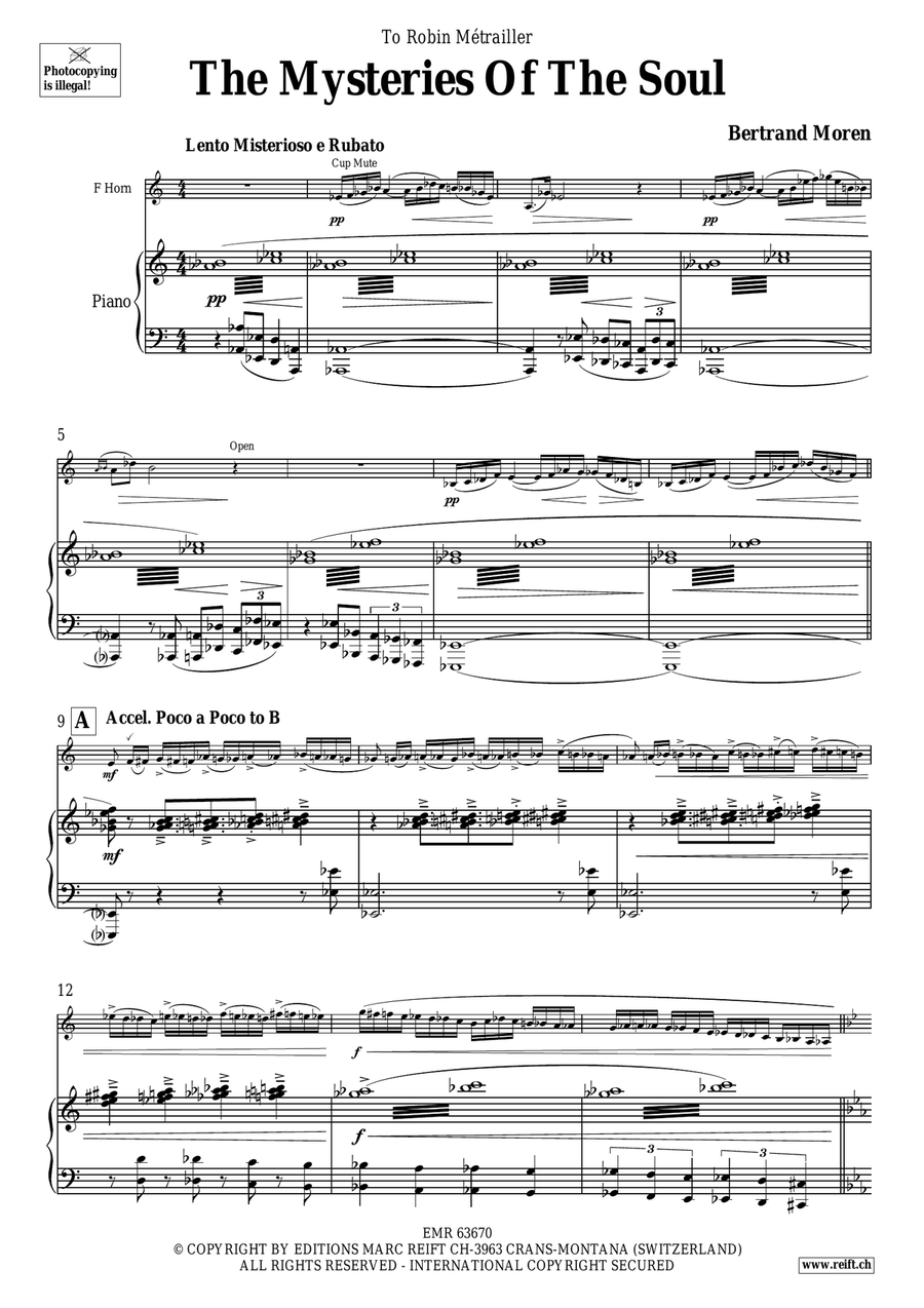 The Mysteries Of The Soul Horn scores gallery preview page 5
