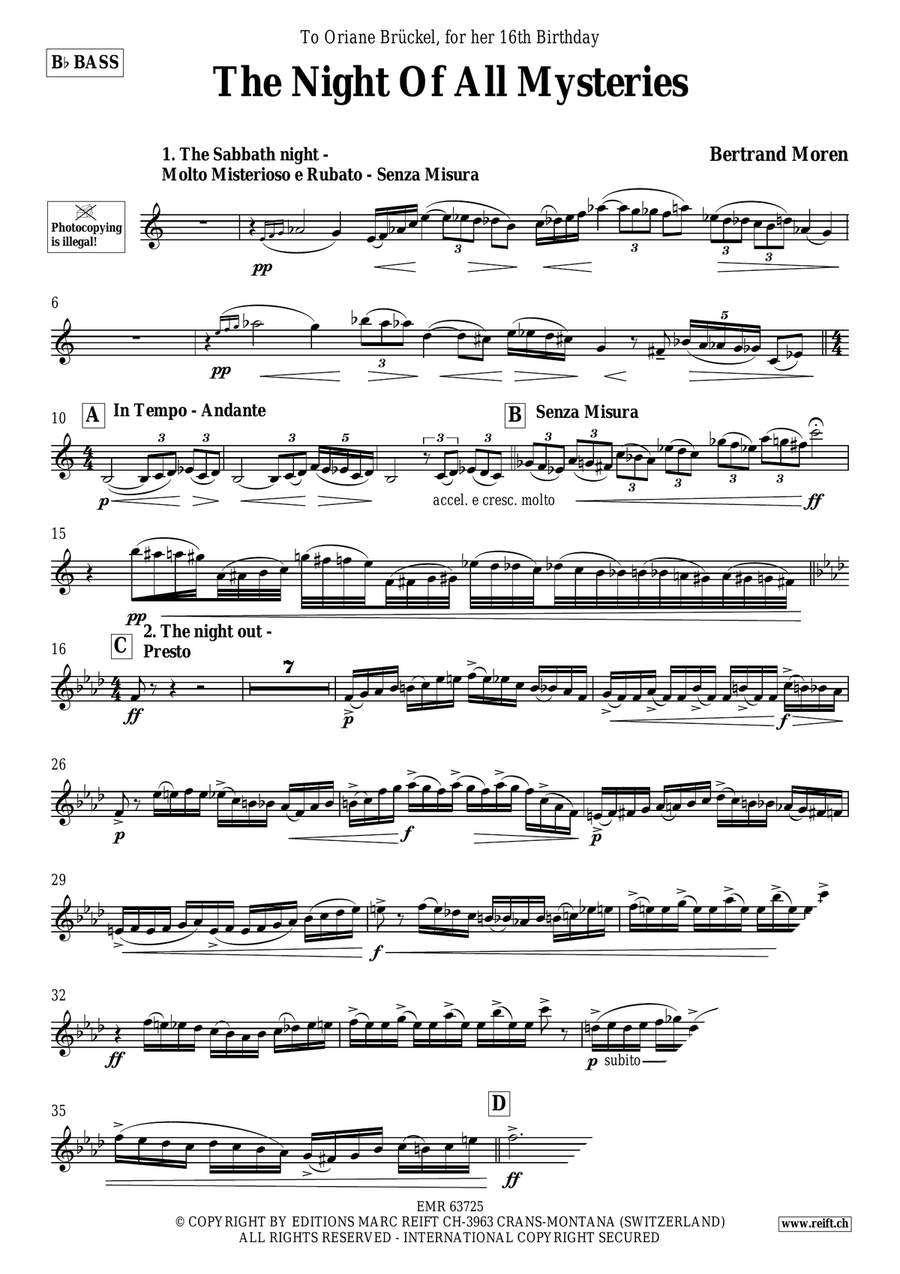 The Night Of All Mysteries Voice Solo scores gallery preview page 4