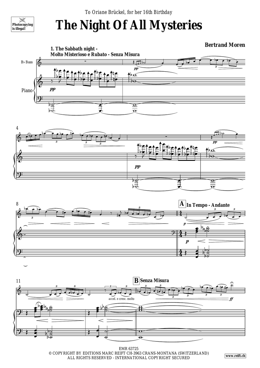 The Night Of All Mysteries Voice Solo scores gallery preview page 5