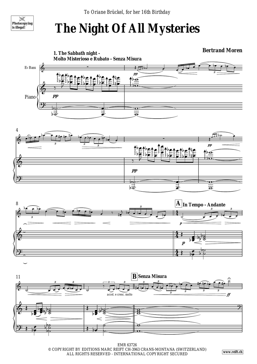 The Night Of All Mysteries Voice Solo scores gallery preview page 5