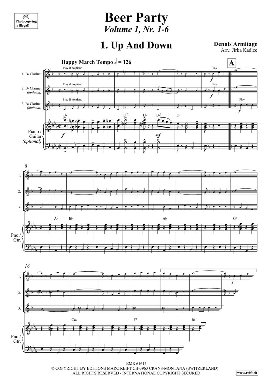 Beer Party Volume 1 Beer Party Volume 1 Clarinet scores gallery preview page 4