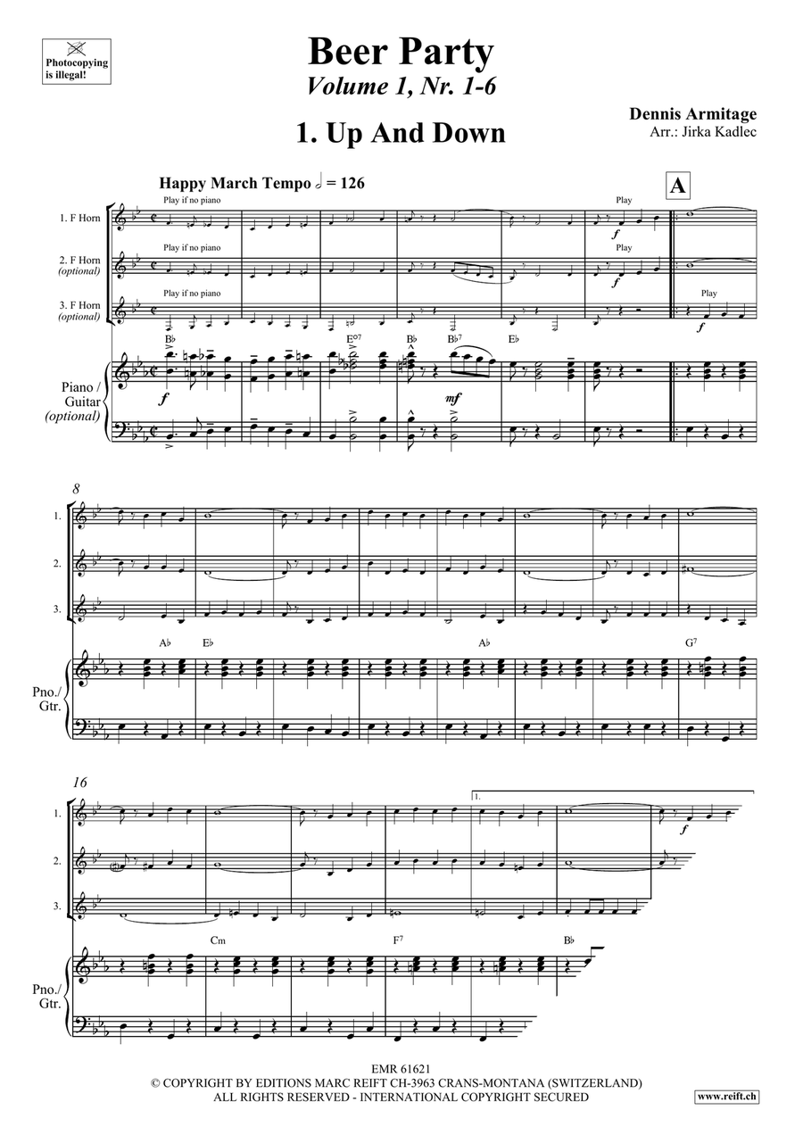 Beer Party Volume 1 Beer Party Volume 1 Horn scores gallery preview page 4
