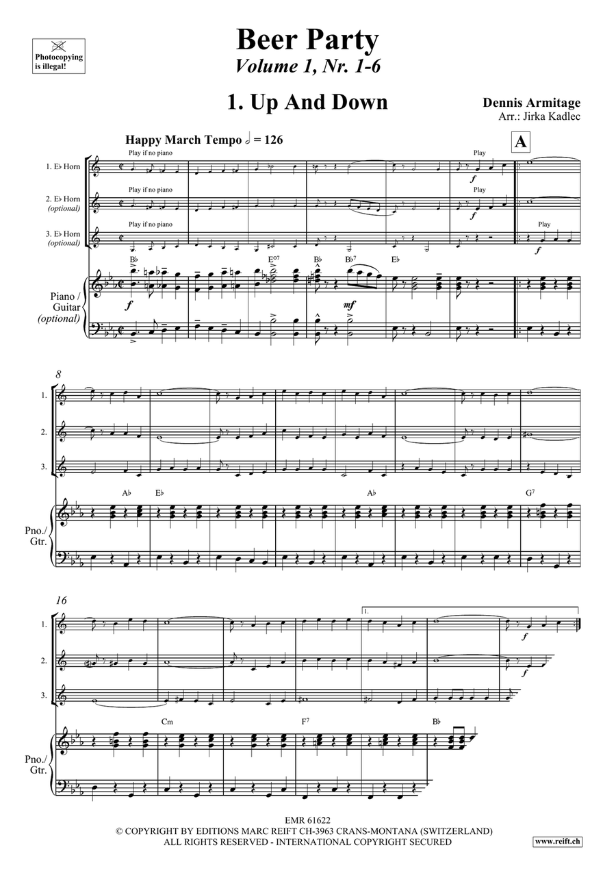 Beer Party Volume 1 Beer Party Volume 1 Horn scores gallery preview page 4