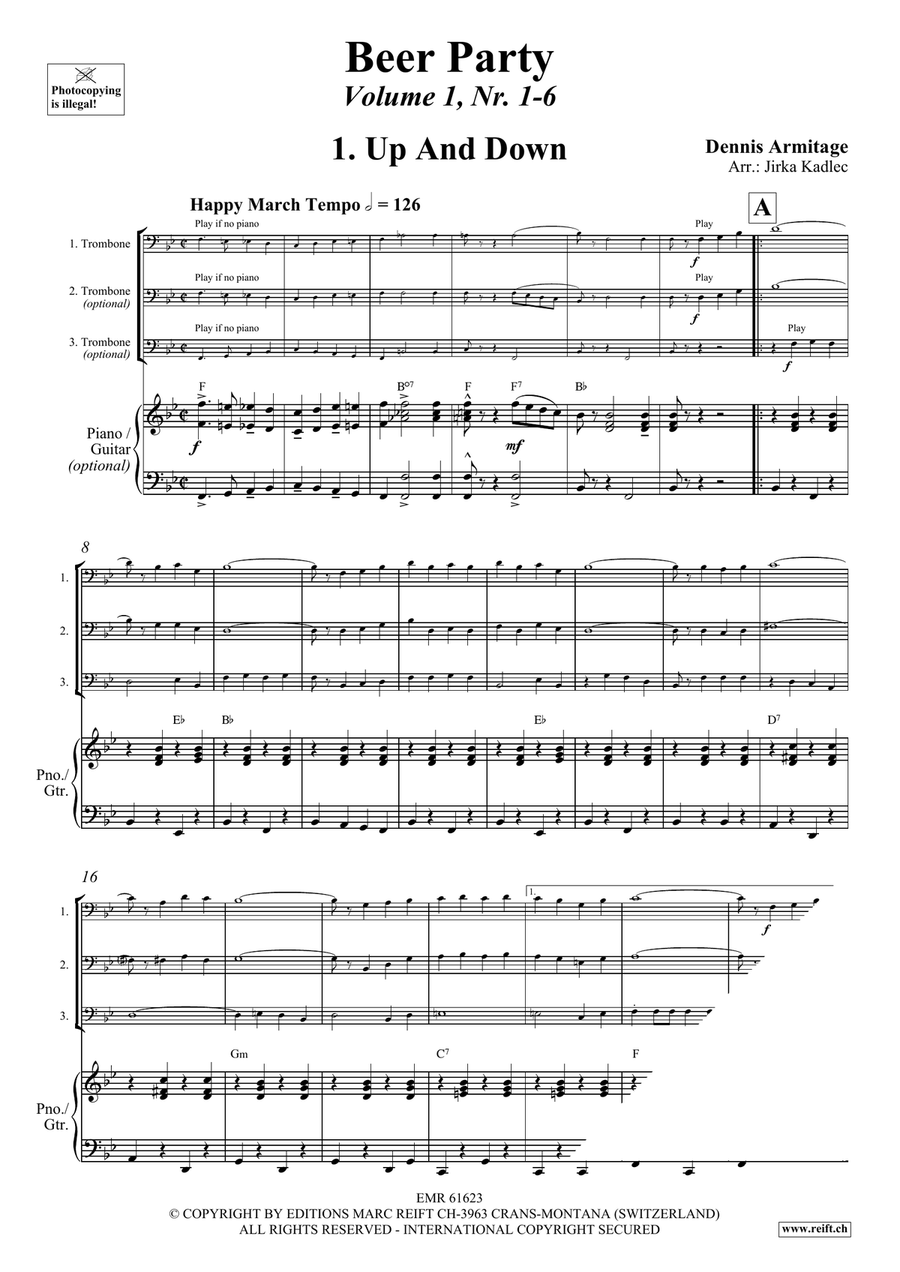 Beer Party Volume 1 Beer Party Volume 1 Trombone Trio scores gallery preview page 4