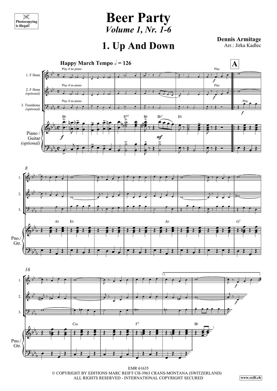 Beer Party Volume 1 Beer Party Volume 1 Horn scores gallery preview page 4