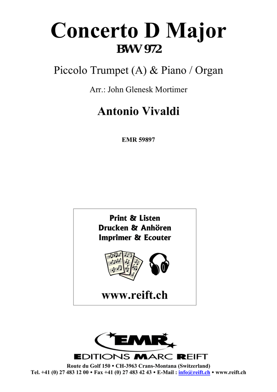 Concerto D Major Concerto D Major Piccolo Trumpet scores gallery preview page 2