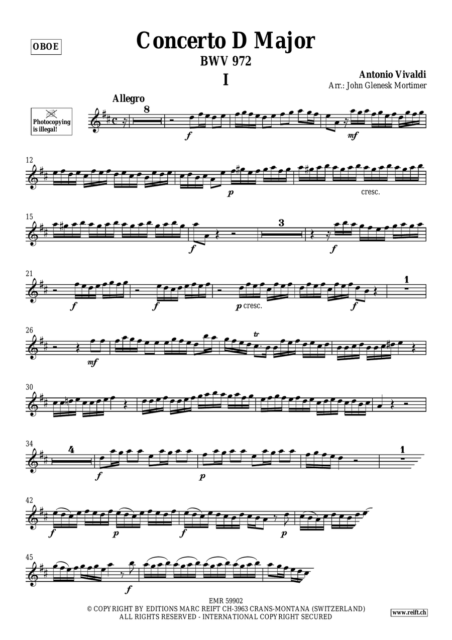Concerto D Major Concerto D Major Organ scores gallery preview page 3