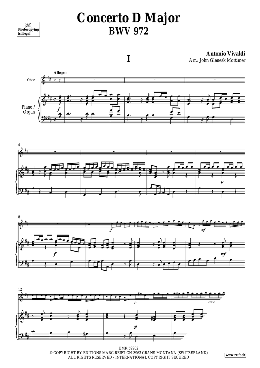Concerto D Major Concerto D Major Organ scores gallery preview page 4