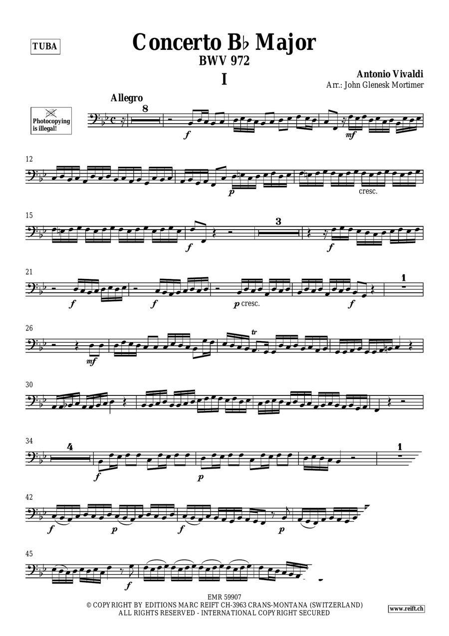 Concerto Bb Major Concerto Bb Major Tuba scores gallery preview page 3