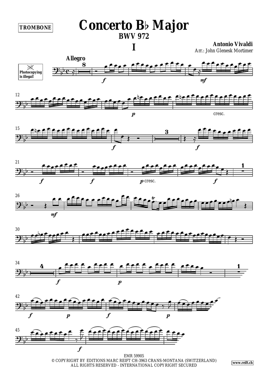 Concerto Bb Major Concerto Bb Major Organ scores gallery preview page 3