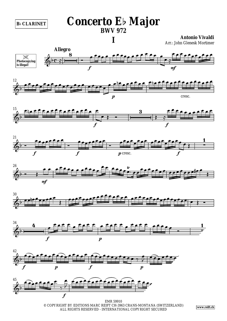 Concerto Eb Major Concerto Eb Major Clarinet Solo scores gallery preview page 3