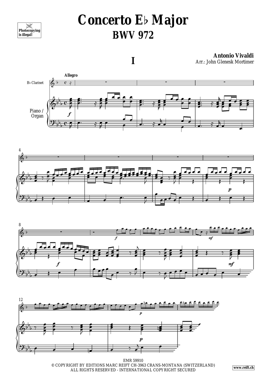 Concerto Eb Major Concerto Eb Major Clarinet Solo scores gallery preview page 4