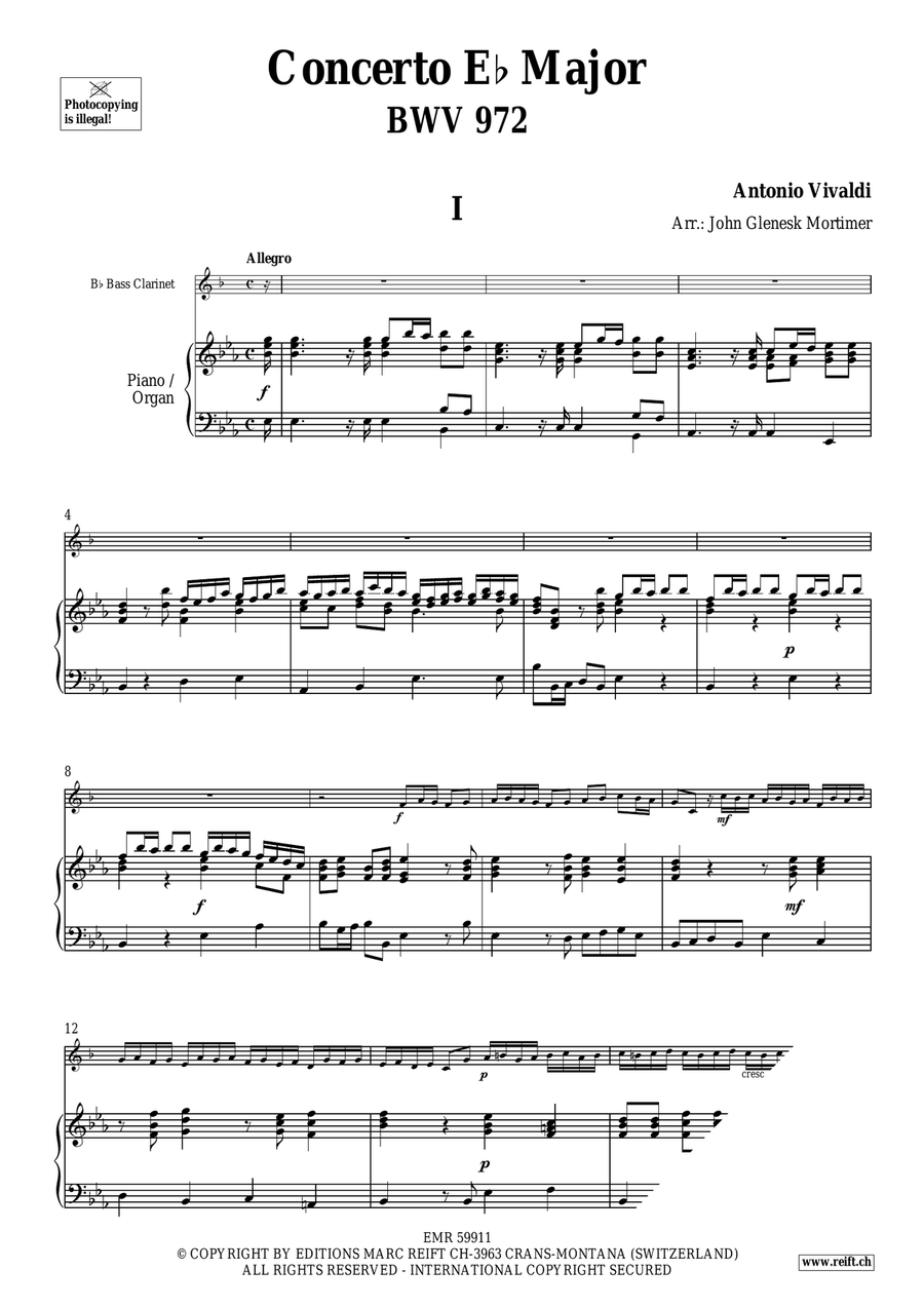 Concerto Eb Major Concerto Eb Major Bass Clarinet scores gallery preview page 4