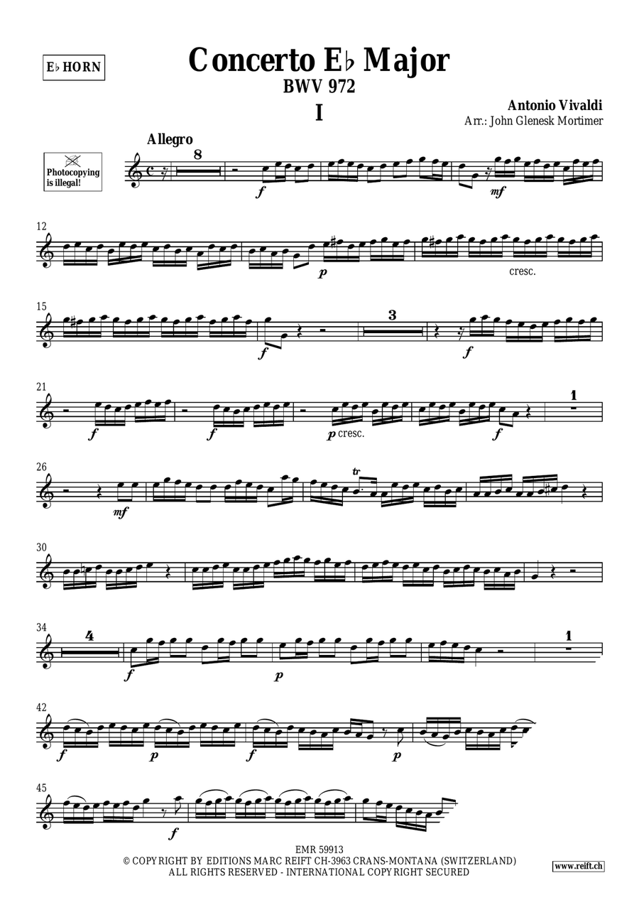 Concerto Eb Major Concerto Eb Major Horn scores gallery preview page 3
