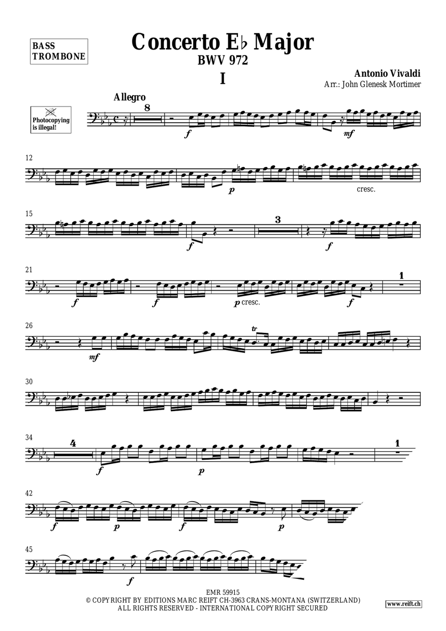 Concerto Eb Major Concerto Eb Major Trombone scores gallery preview page 3