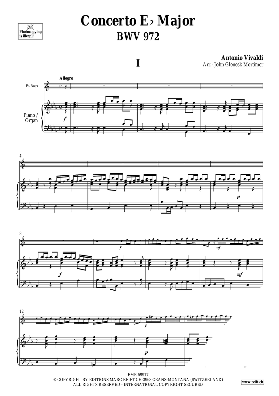Concerto Eb Major Concerto Eb Major Organ scores gallery preview page 4