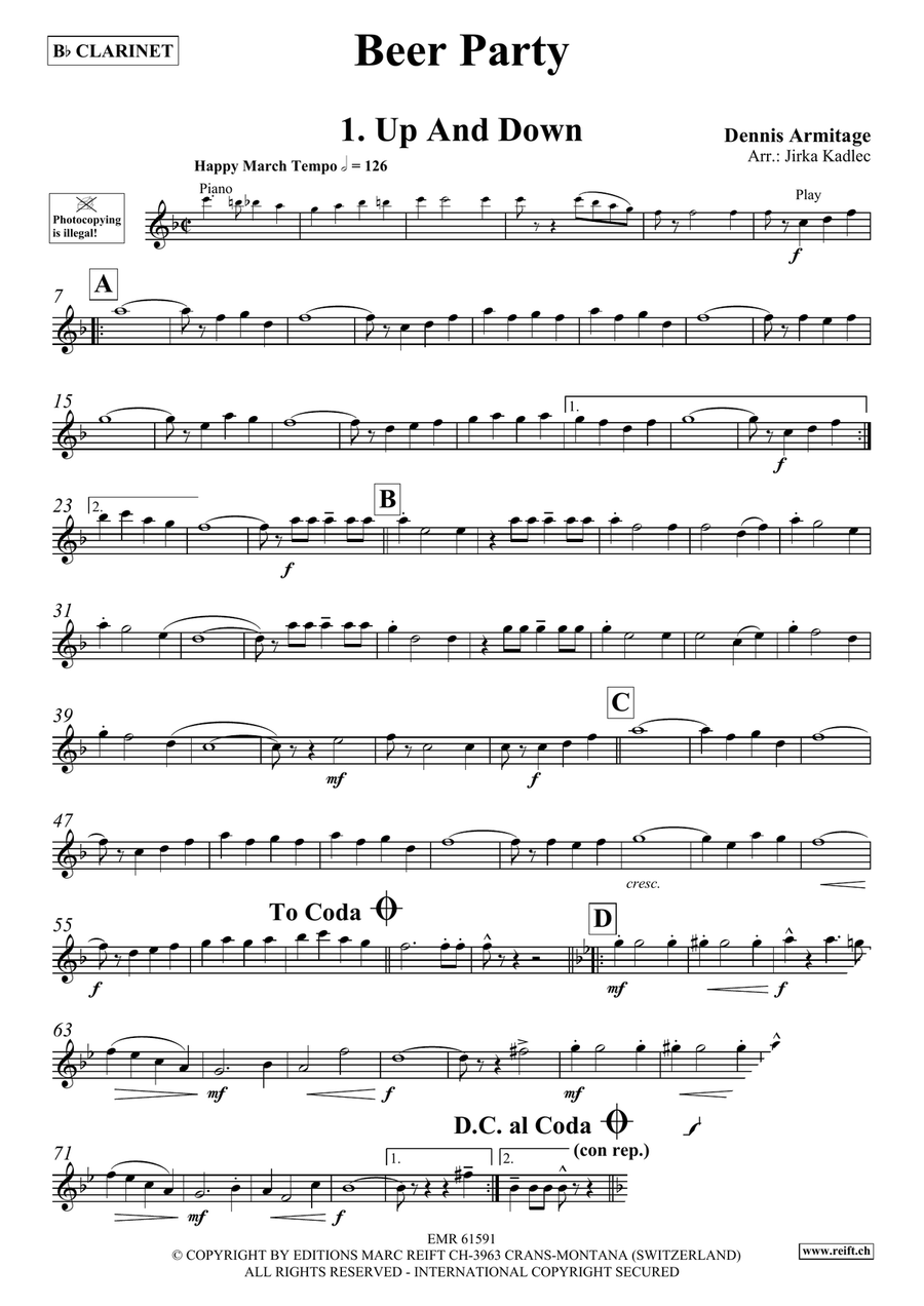 Beer Party Beer Party Clarinet Solo scores gallery preview page 4