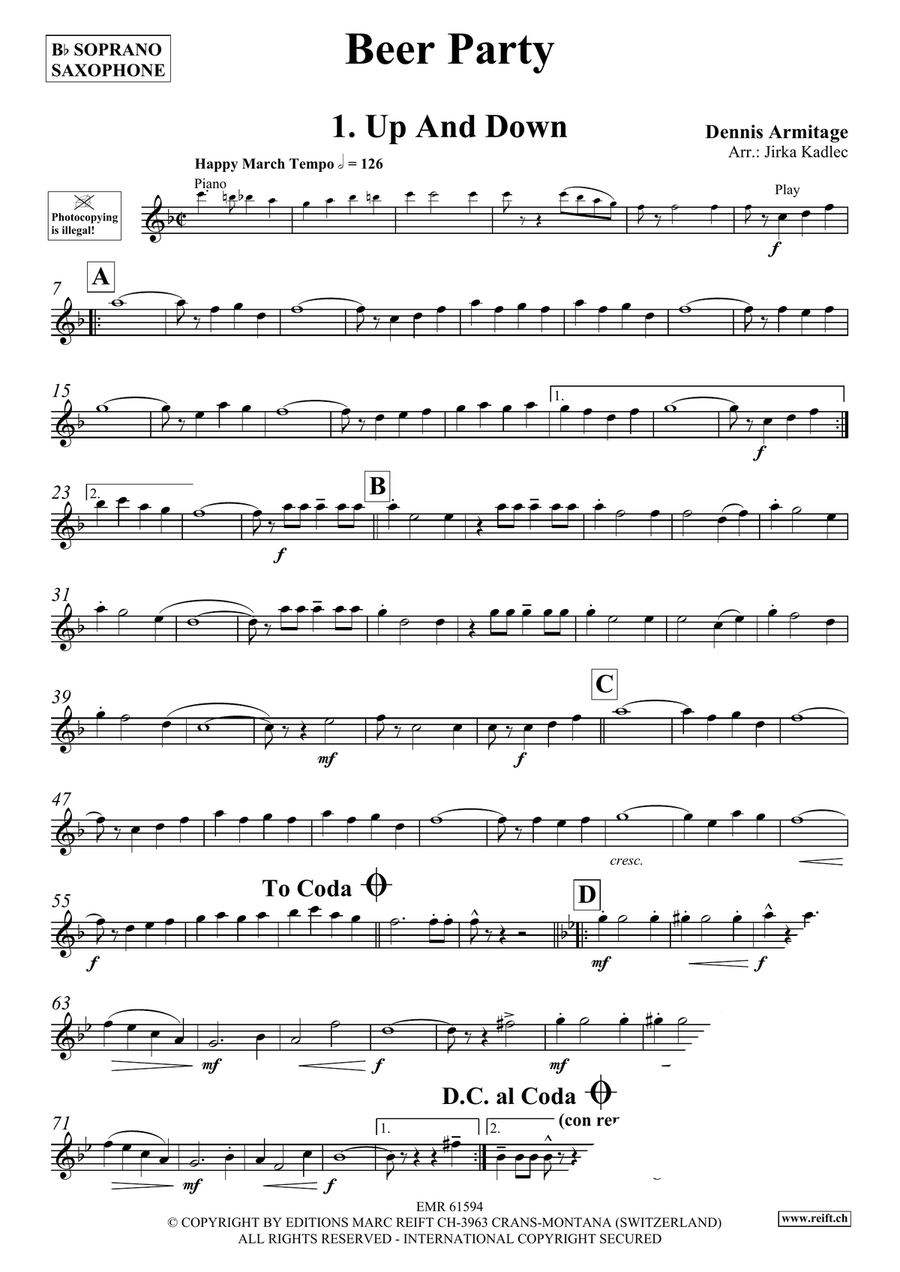 Beer Party Beer Party Soprano Saxophone scores gallery preview page 4