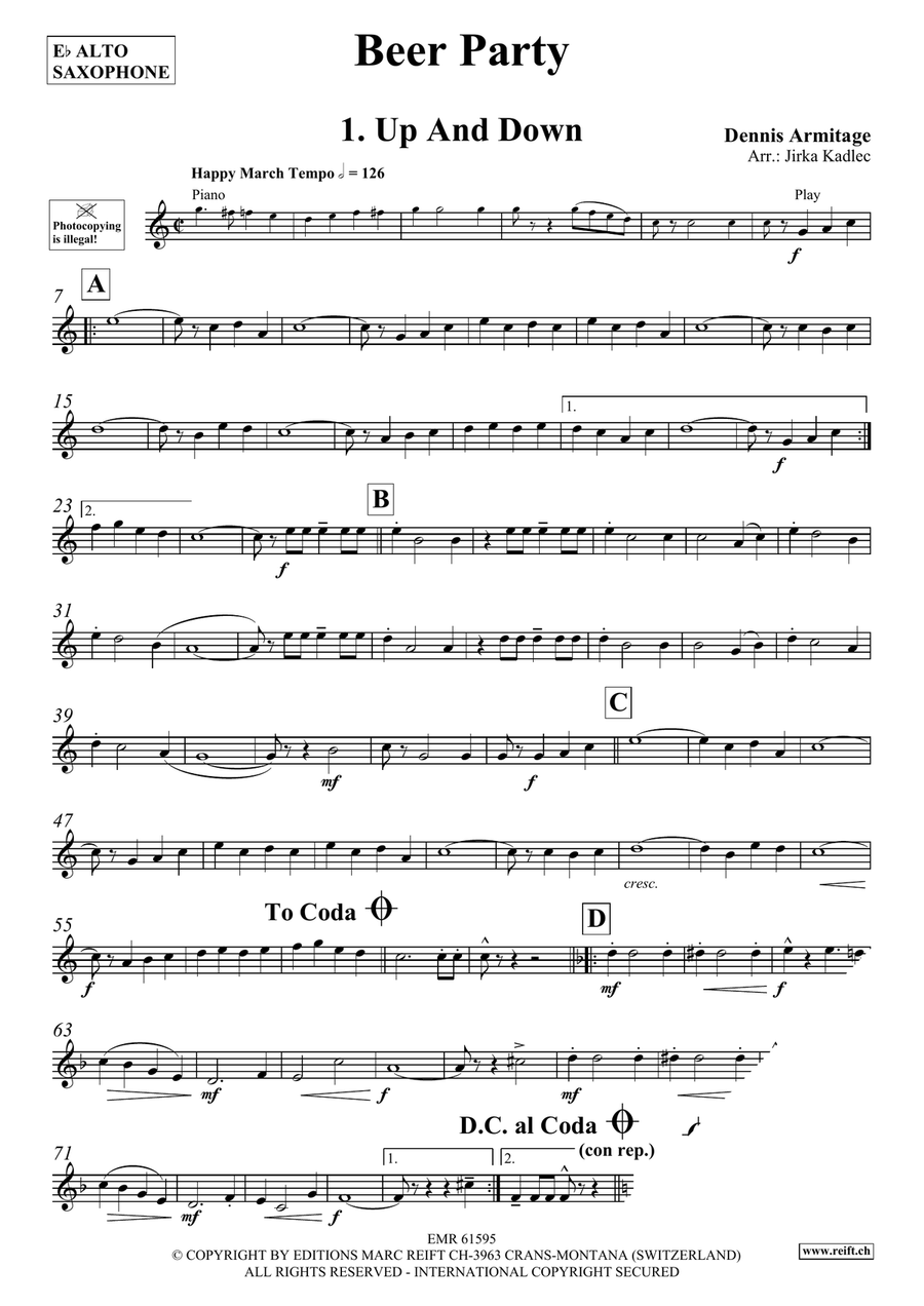Beer Party Beer Party Alto Saxophone scores gallery preview page 4