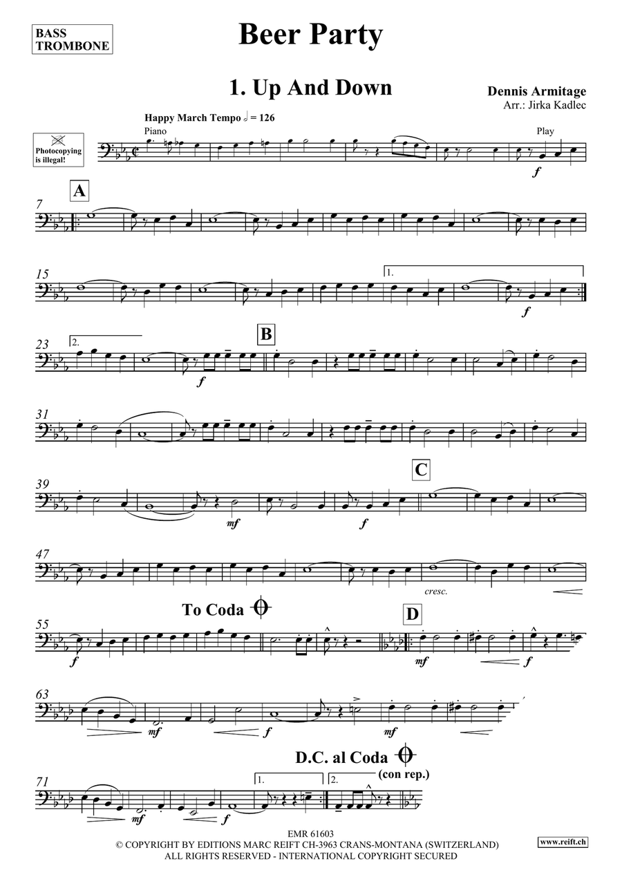 Beer Party Beer Party Bass Trombone scores gallery preview page 4