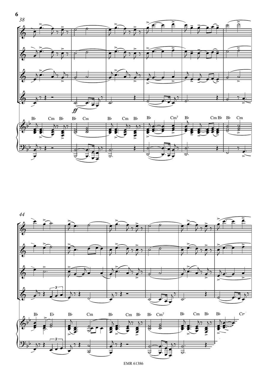 Amen Amen Clarinet Quartet scores gallery preview page 7