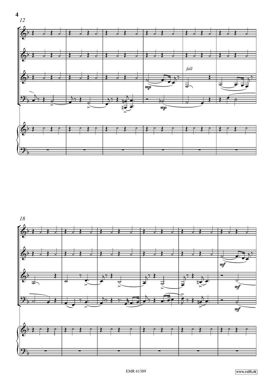 Amen Amen Woodwind Quartet scores gallery preview page 5