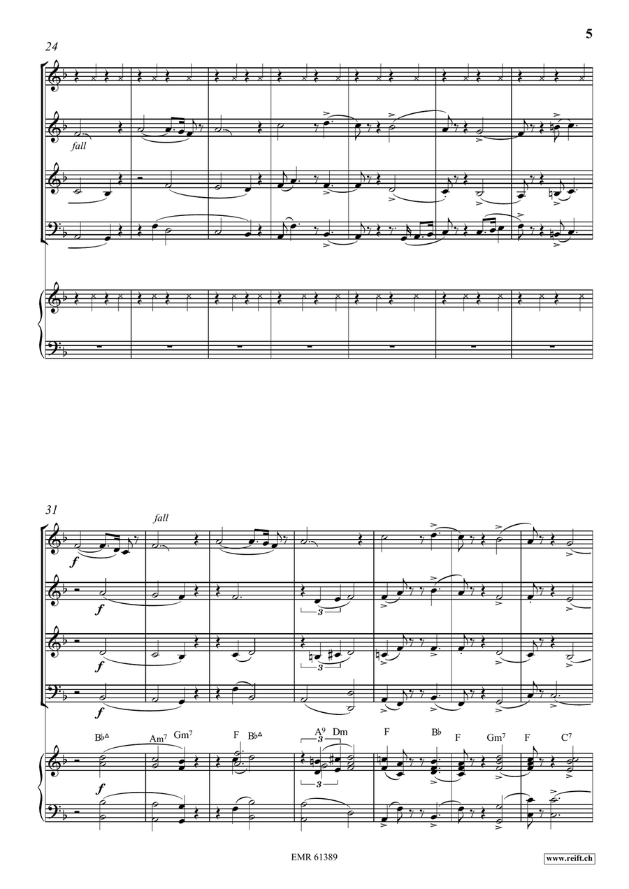Amen Amen Woodwind Quartet scores gallery preview page 6