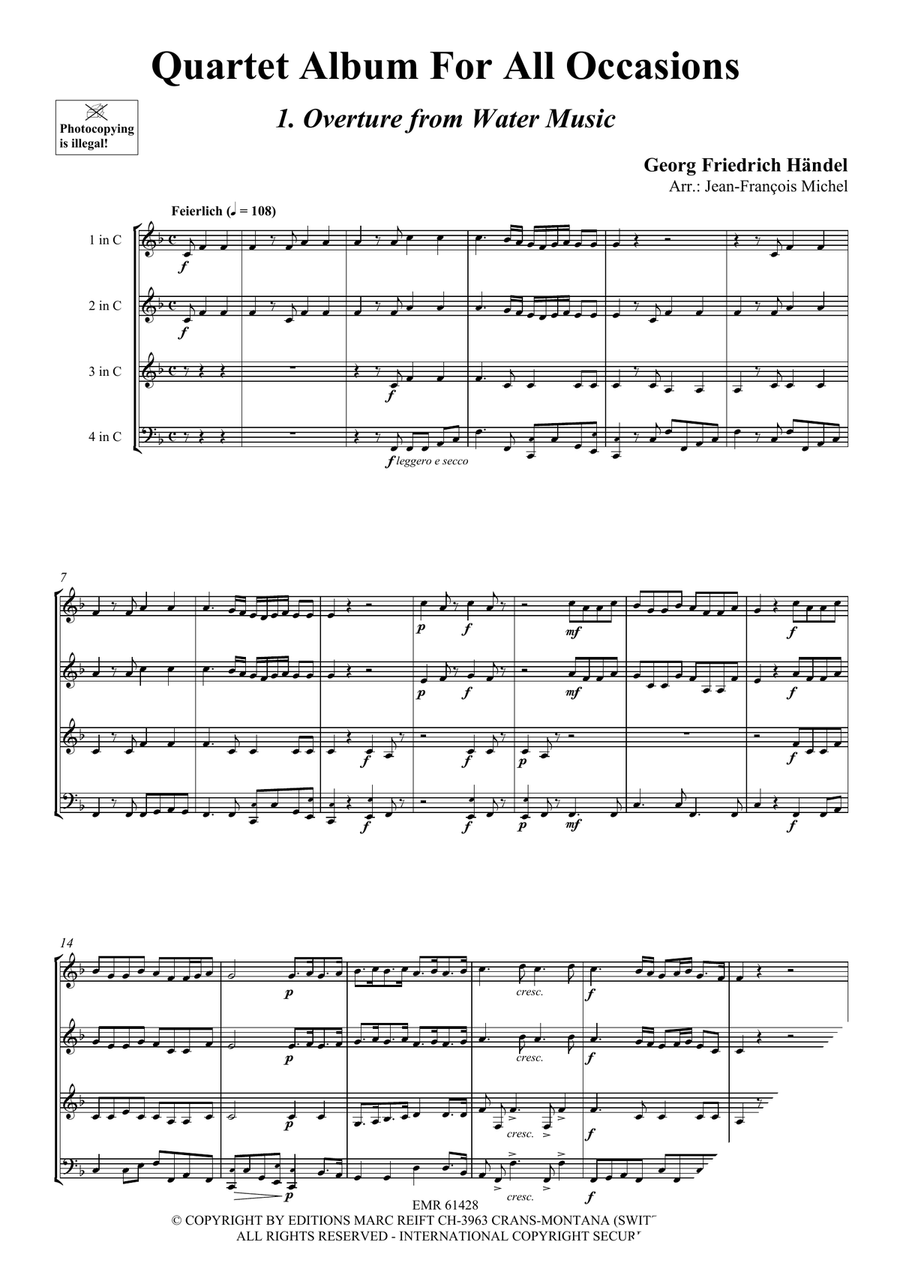 Quartet Album For All Occasions Score scores gallery preview page 4