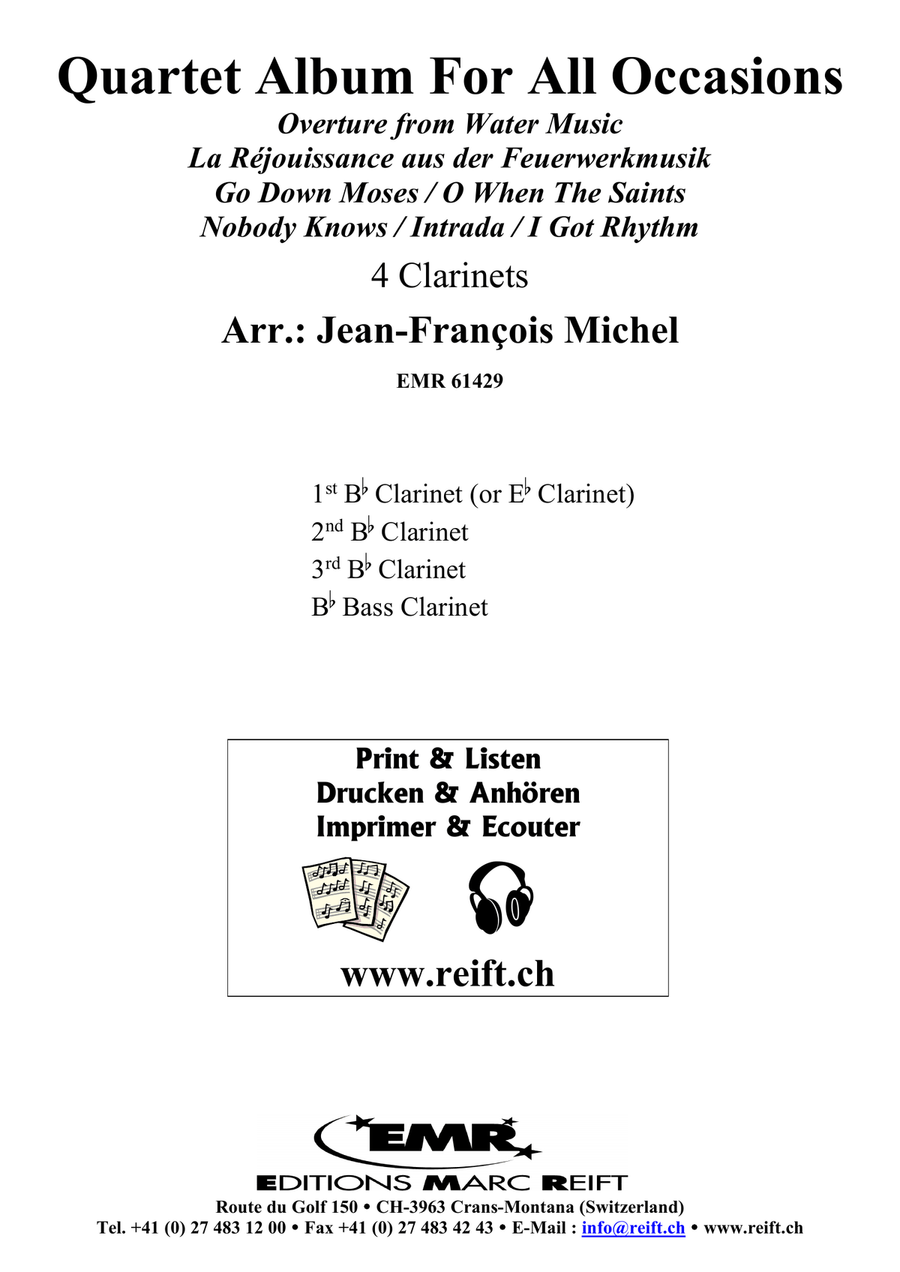 Quartet Album For All Occasions Clarinet Quartet scores gallery preview page 2