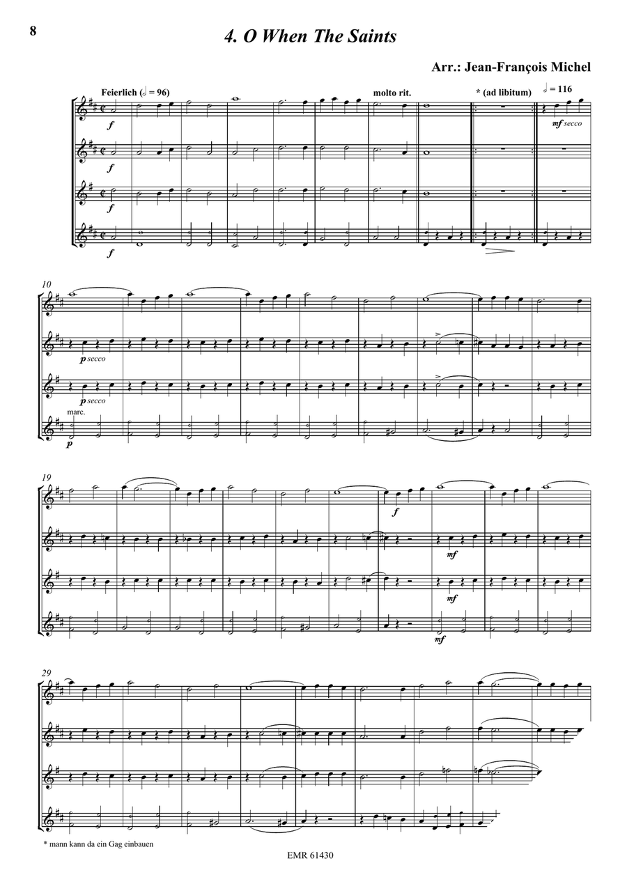 Quartet Album For All Occasions Saxophone Quartet scores gallery preview page 6