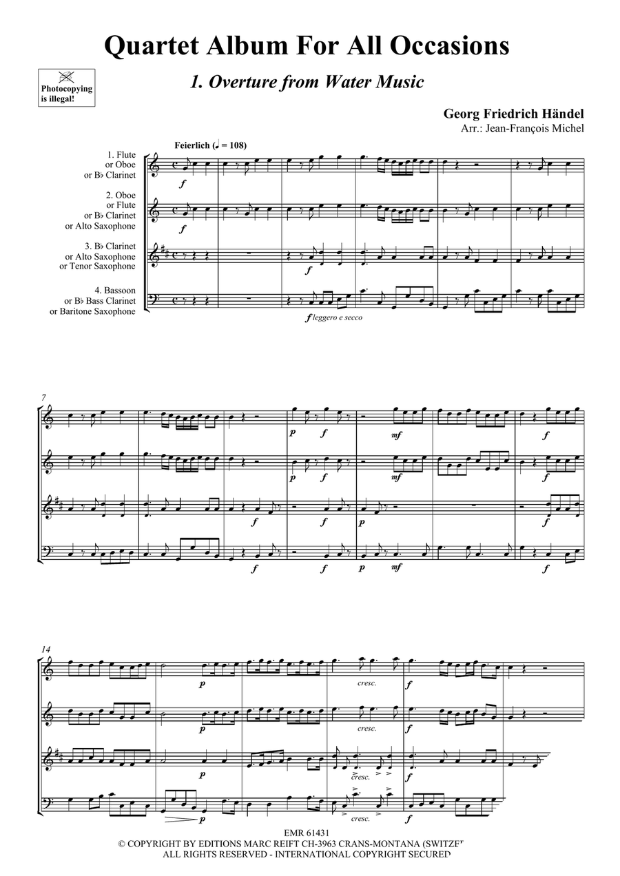 Quartet Album For All Occasions Woodwind Quartet scores gallery preview page 4