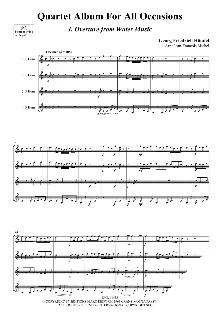 Quartet Album For All Occasions Horn scores gallery preview page 4