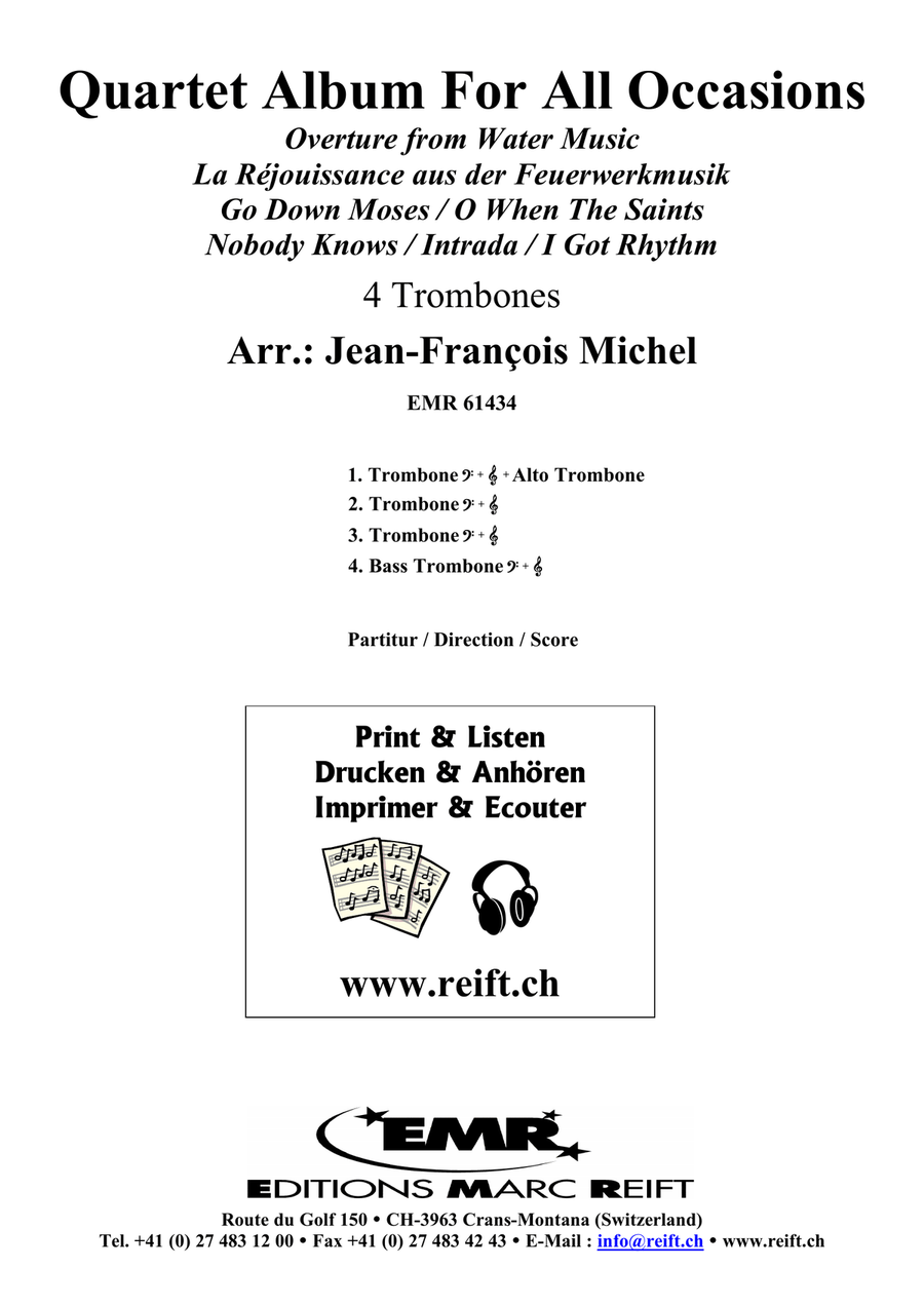 Quartet Album For All Occasions Trombone Quartet scores gallery preview page 2