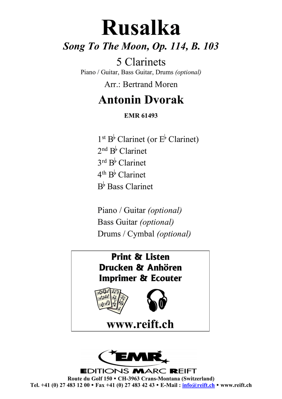 Rusalka Rusalka Clarinet Quintet scores gallery preview page 2