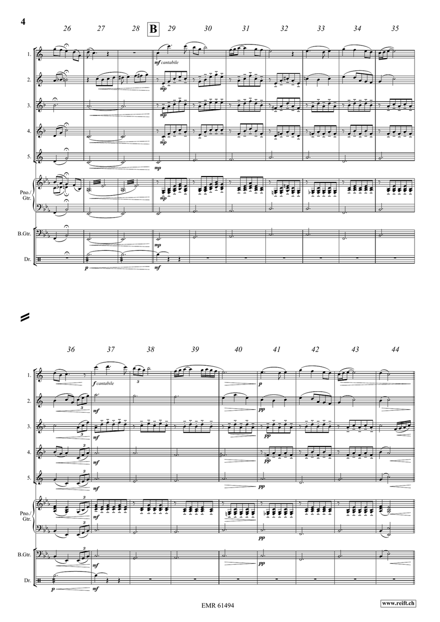 Rusalka Rusalka Saxophone Quintet scores gallery preview page 4