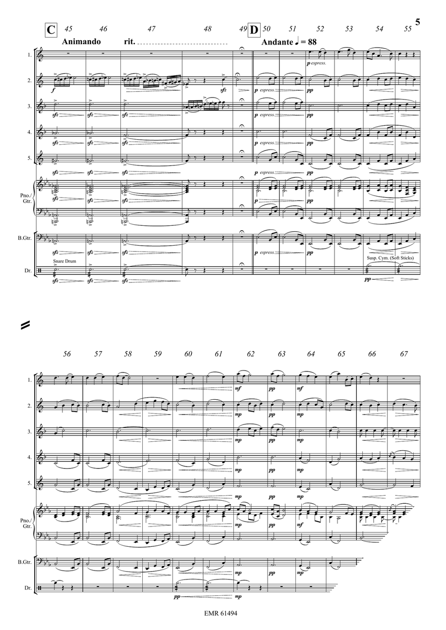 Rusalka Rusalka Saxophone Quintet scores gallery preview page 5