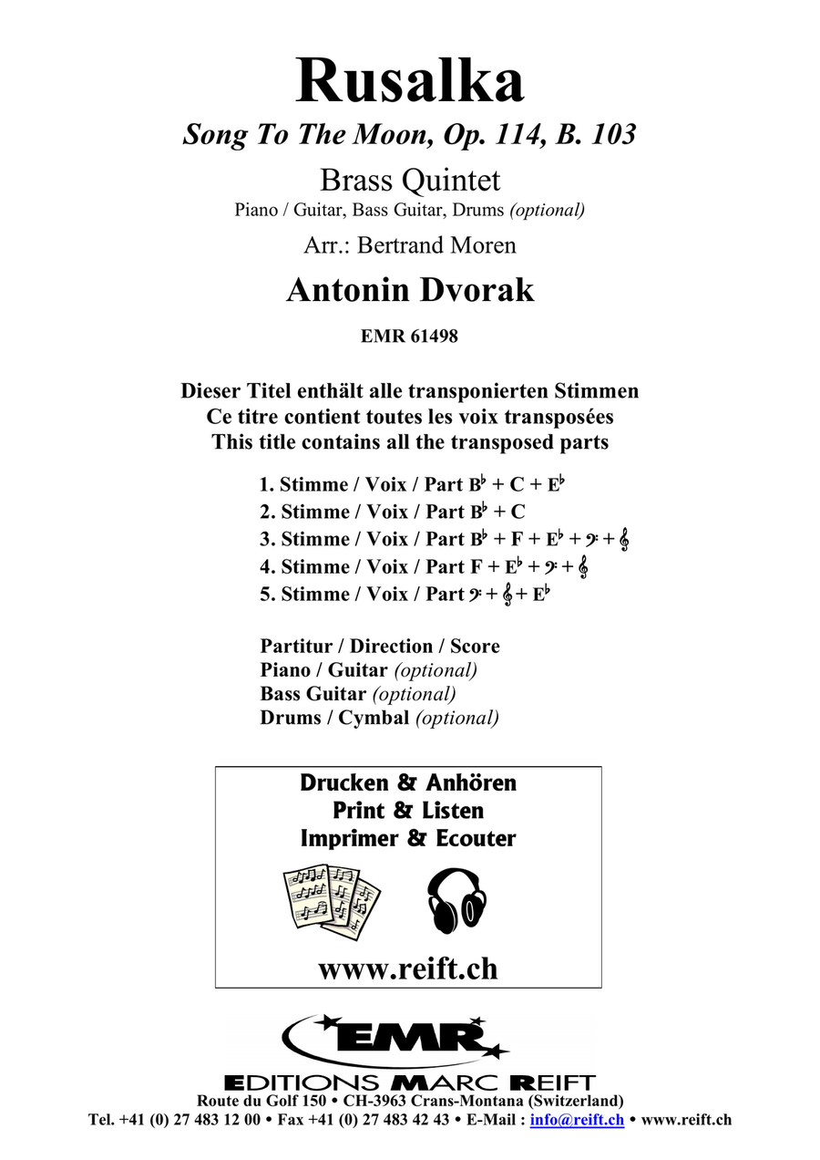 Rusalka Rusalka Brass Quintet scores gallery preview page 2