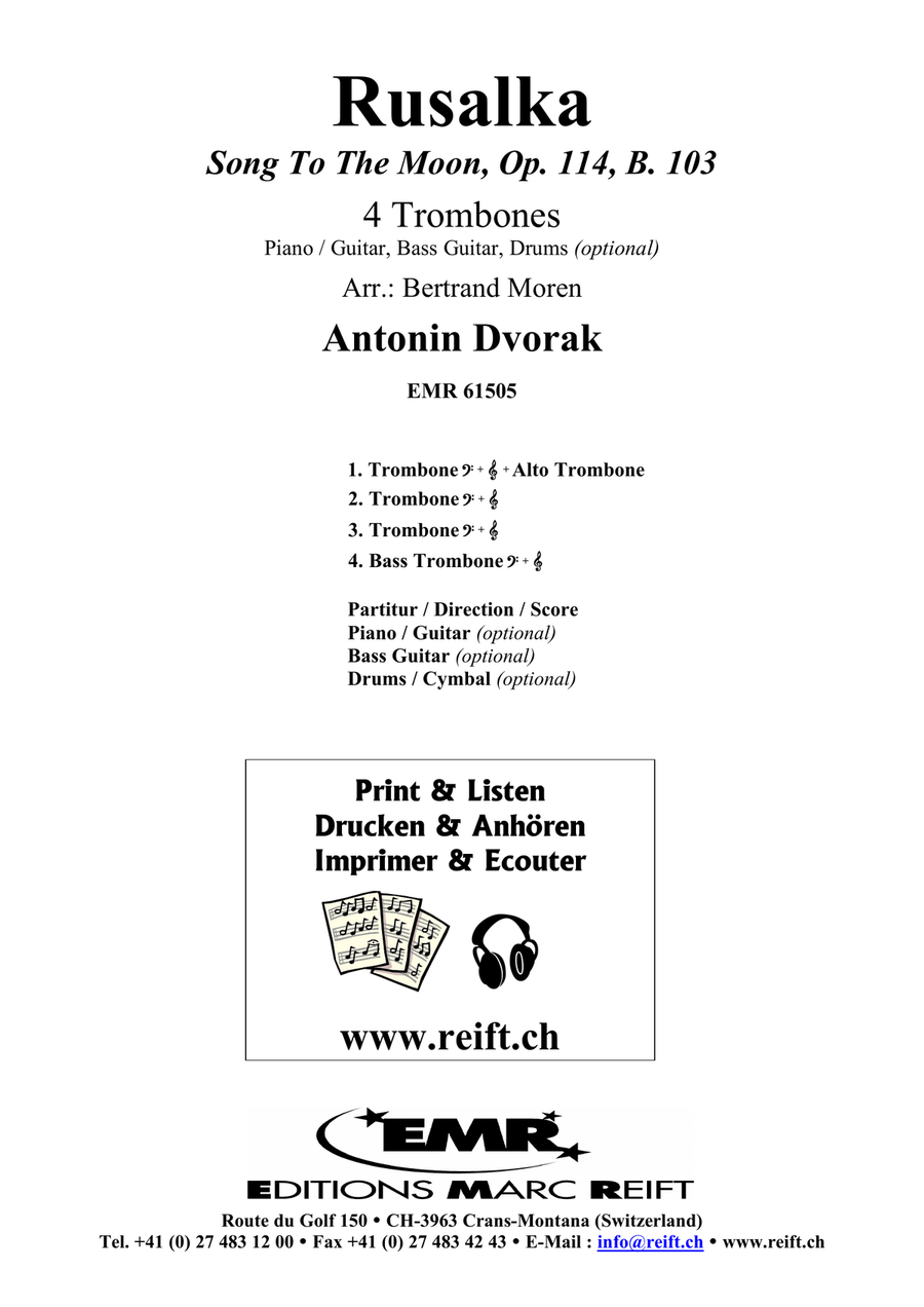 Rusalka Rusalka Trombone Quartet scores gallery preview page 2
