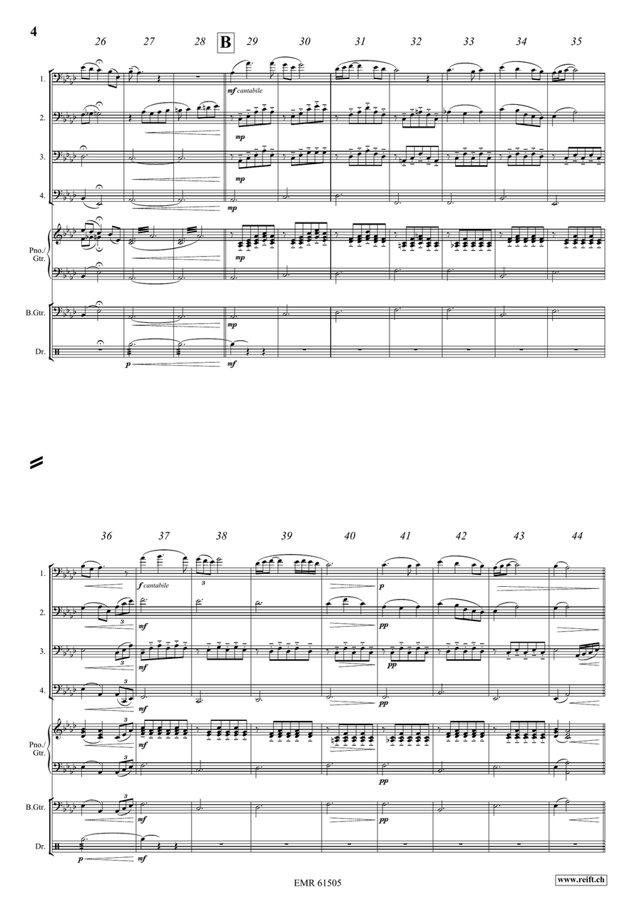 Rusalka Rusalka Trombone Quartet scores gallery preview page 4