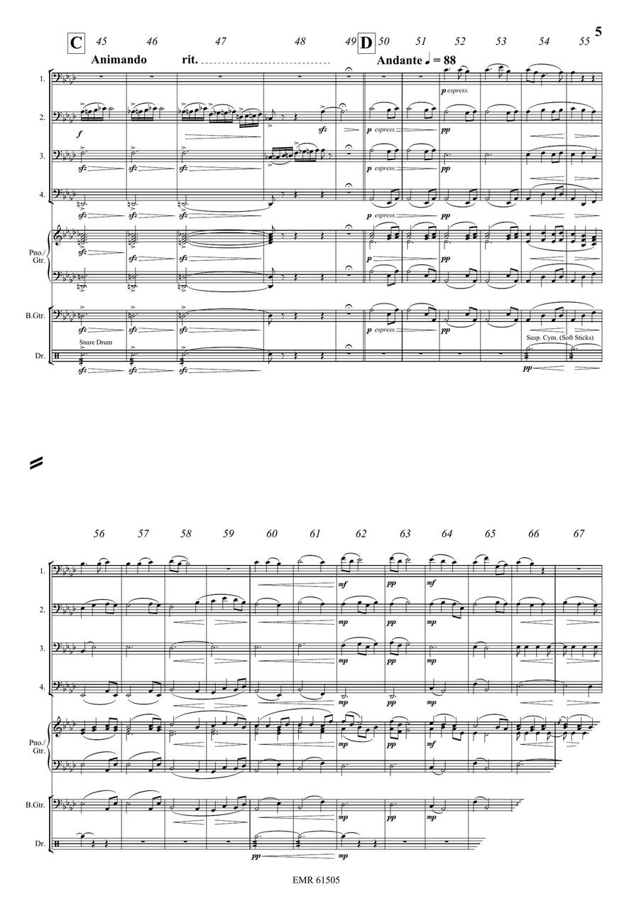 Rusalka Rusalka Trombone Quartet scores gallery preview page 5