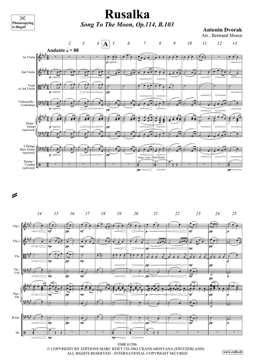 Rusalka Rusalka String Quartet scores gallery preview page 3