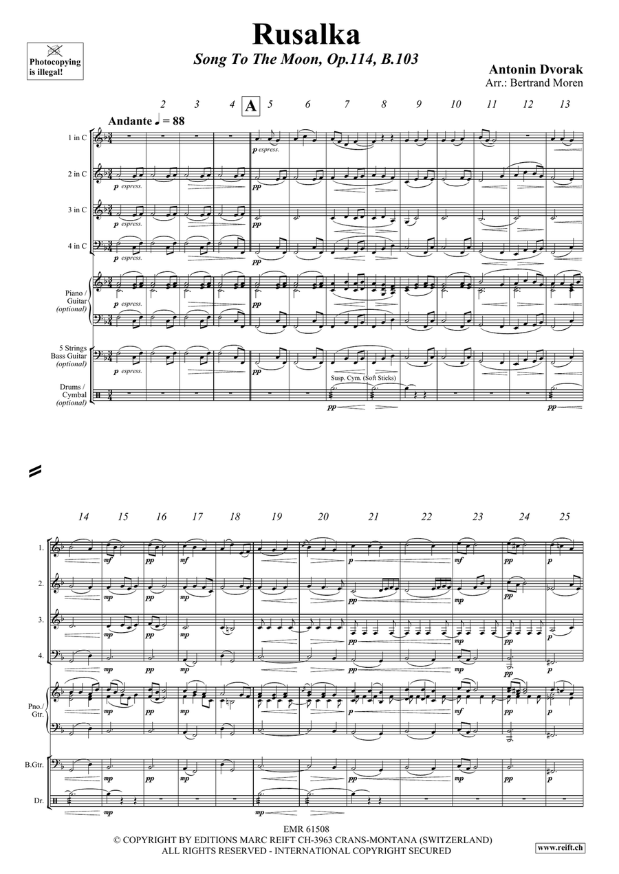 Rusalka Rusalka Woodwind Quartet scores gallery preview page 3