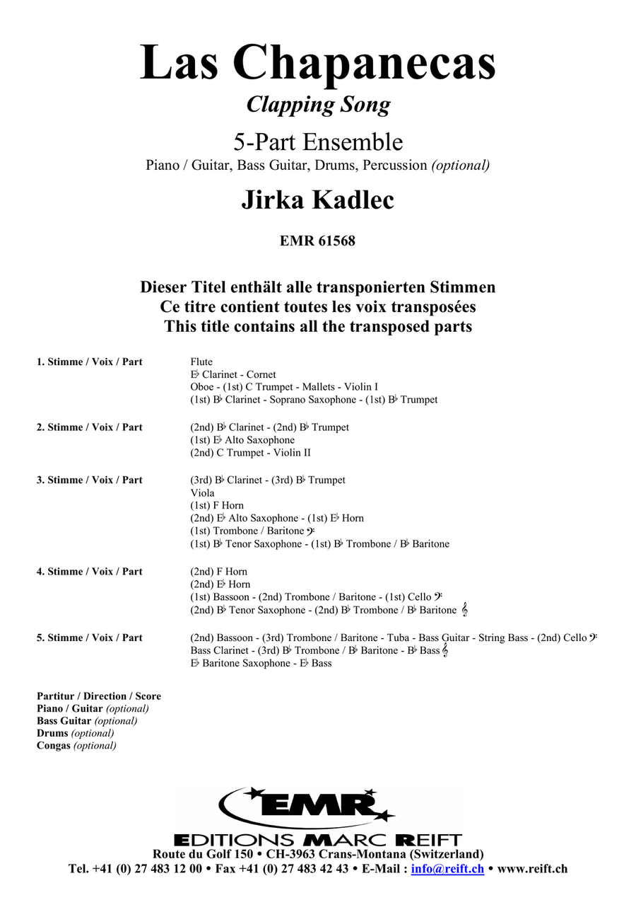 Las Chapanecas Las Chapanecas Score scores gallery preview page 2