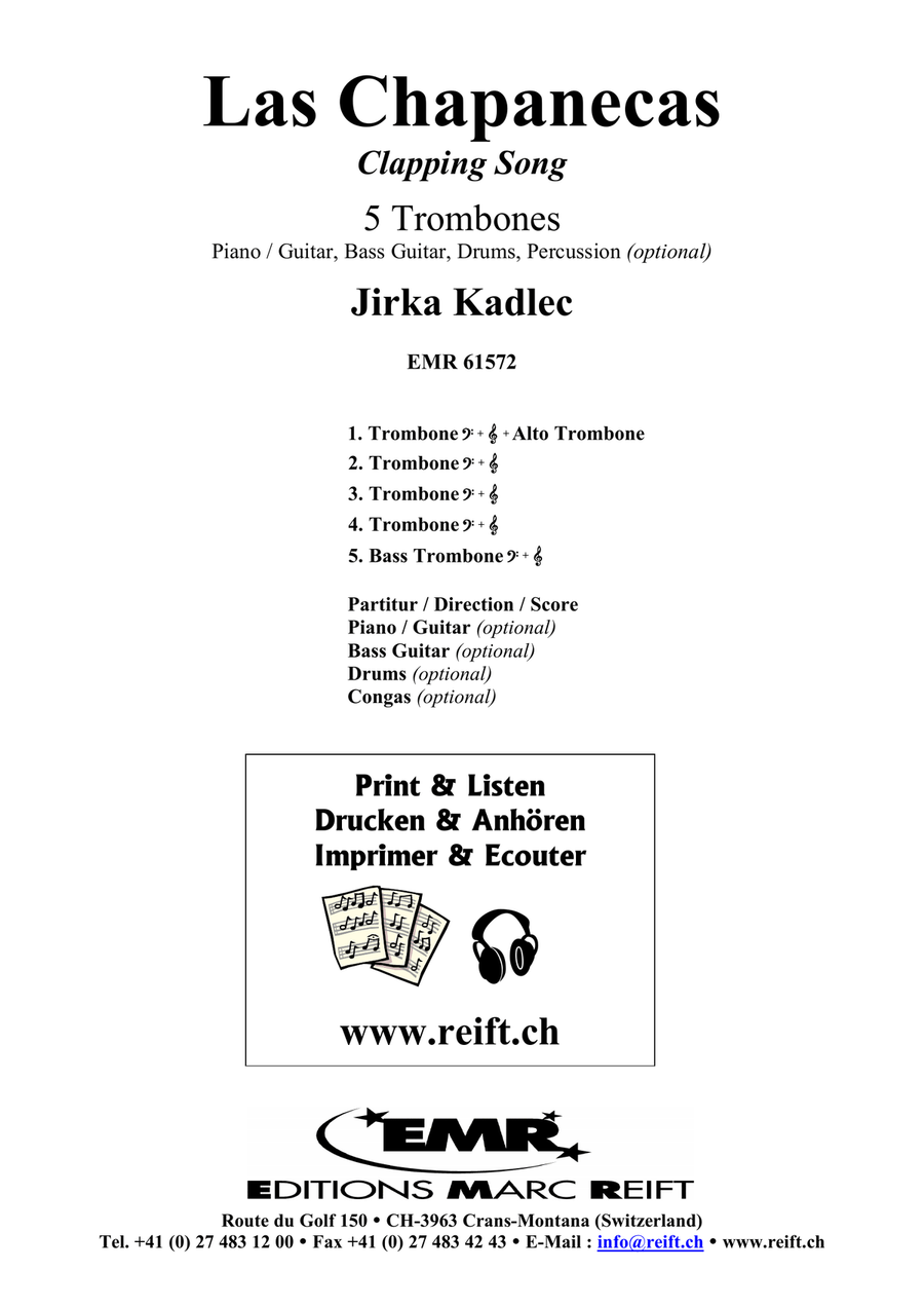 Las Chapanecas Las Chapanecas Trombone scores gallery preview page 2