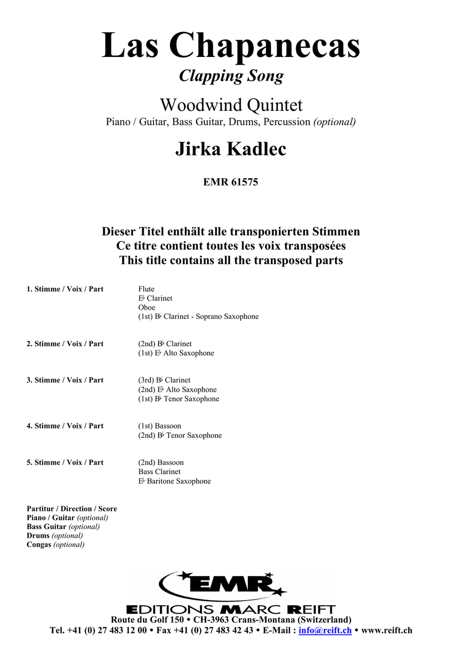 Las Chapanecas Las Chapanecas Woodwind Quintet scores gallery preview page 2