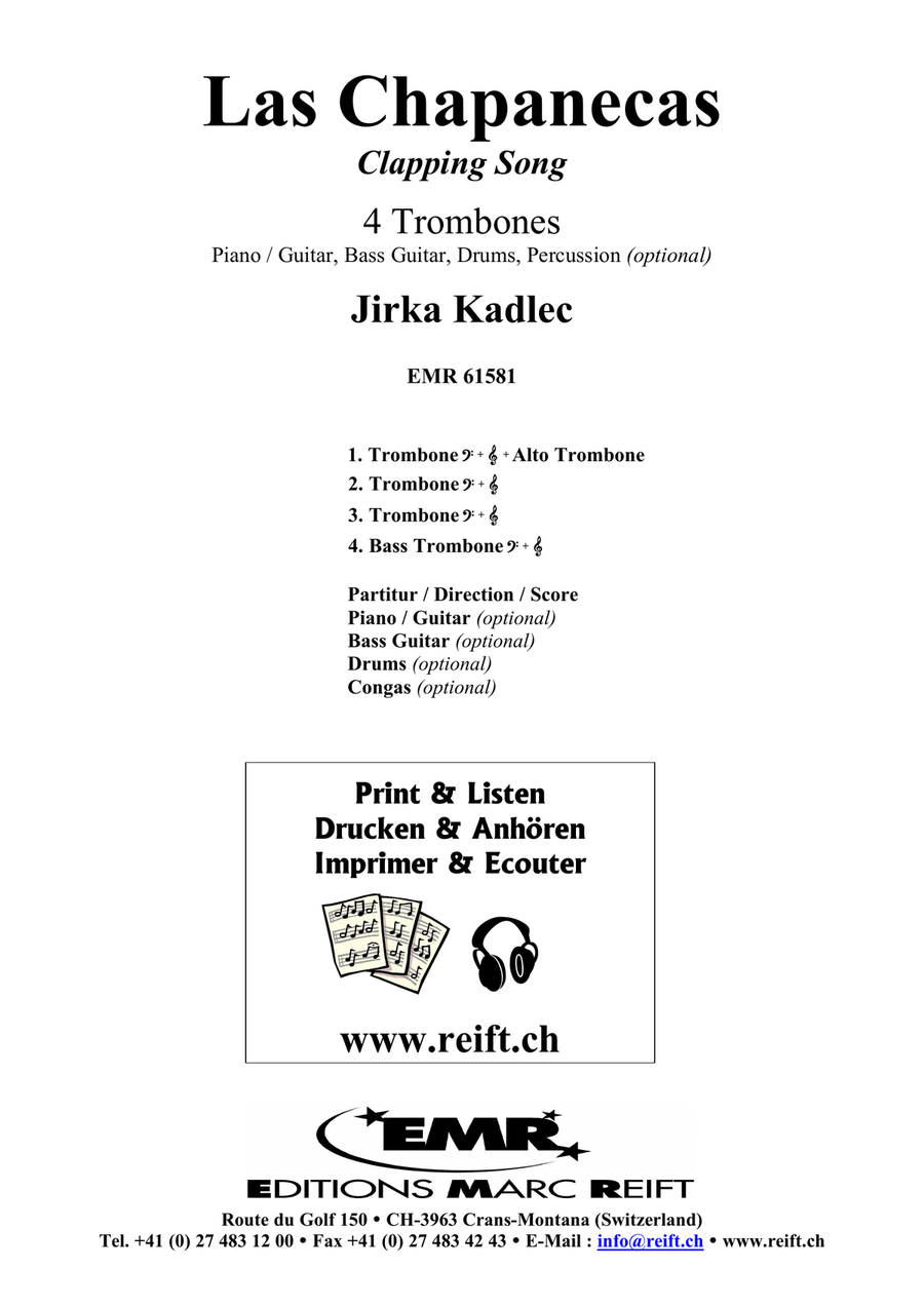 Las Chapanecas Las Chapanecas Trombone Quartet scores gallery preview page 2