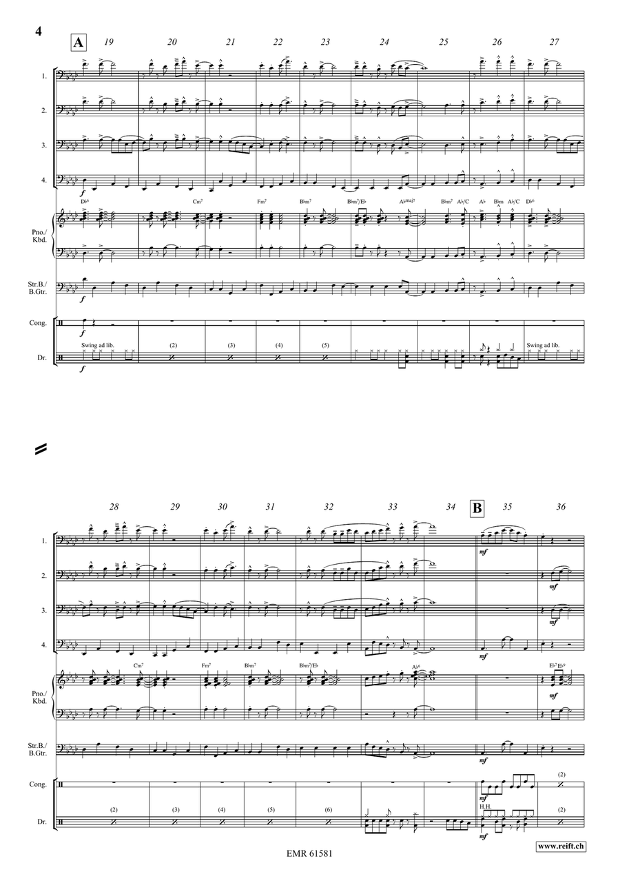 Las Chapanecas Las Chapanecas Trombone Quartet scores gallery preview page 5